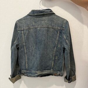 Ralph Lauren Sport Women’s Distressed Blue Denim Jacket 100% Cotton